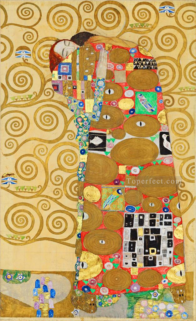 El árbol de la vida Friso de Stoclet a la derecha Gustav Klimt Pintura al óleo